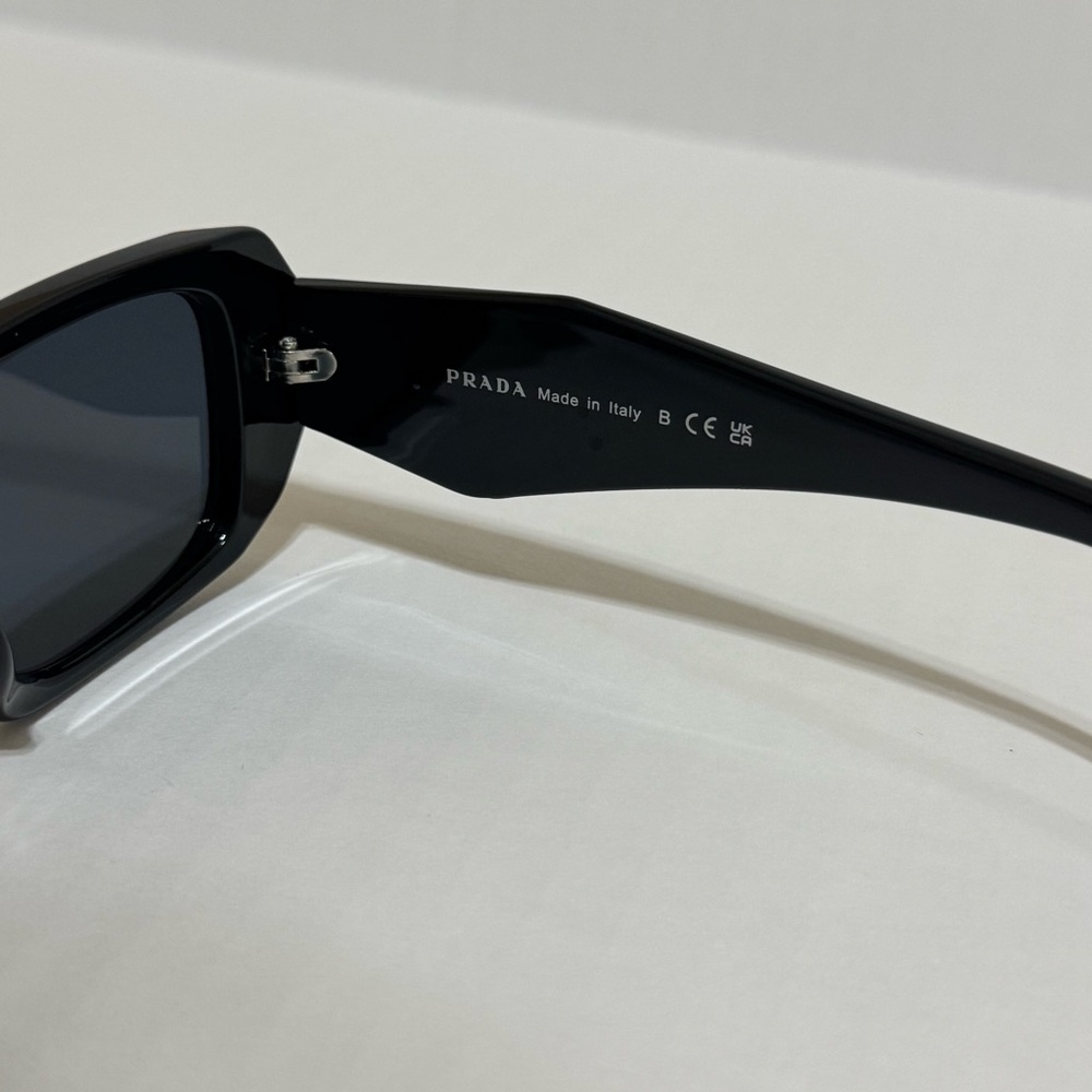Prada Black Rectangular Sunglasses - image 6